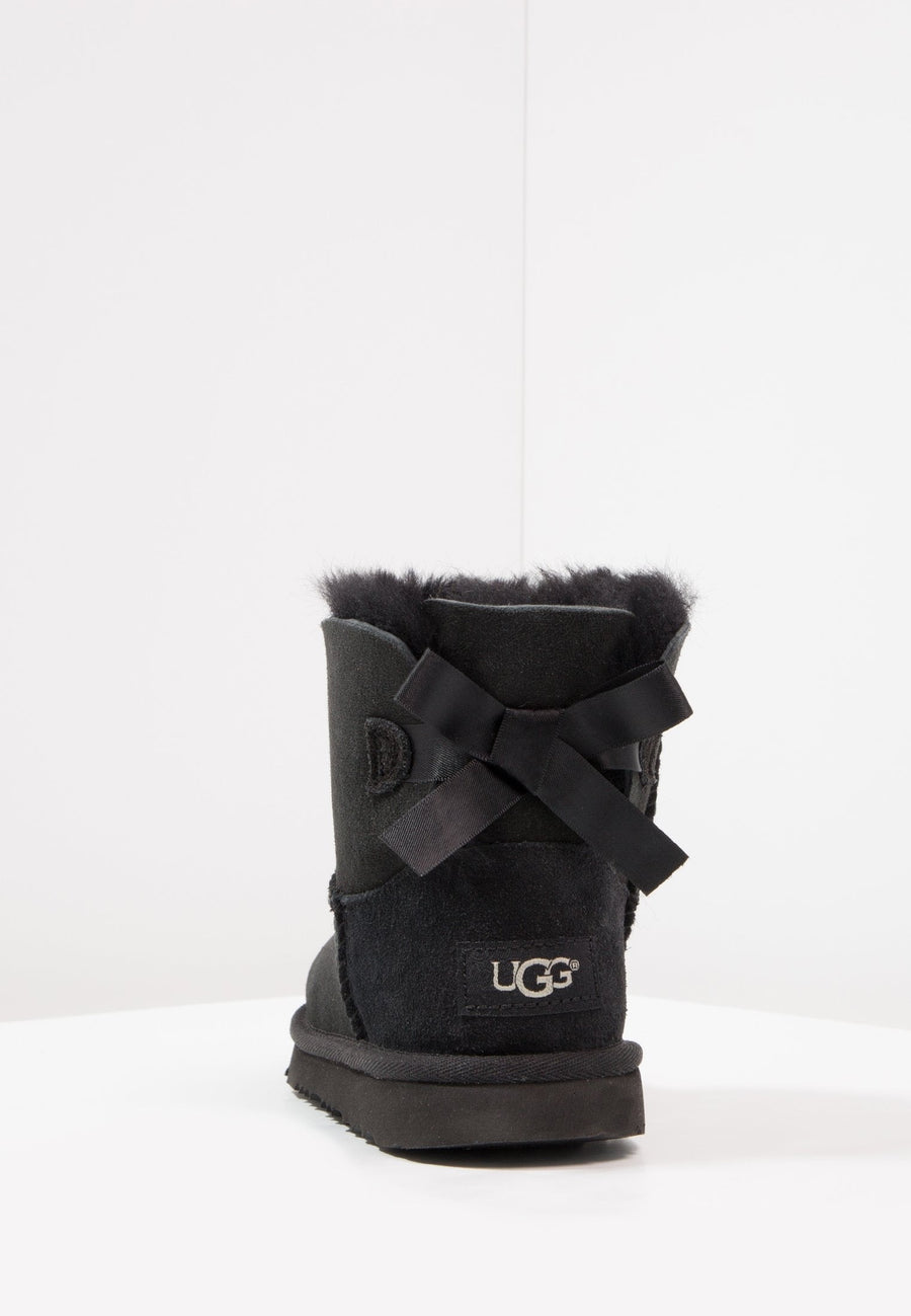 UGG MINI BAILEY BOW II - Black ankle boots