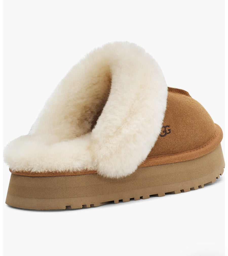 UGG - Disquette mule slippers in skin and wool 